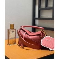 Mini Puzzle bag in satin calfskin Plumrose High