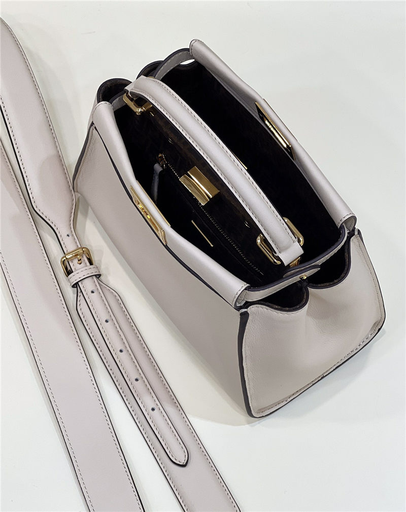 PEEKABOO ICONIC MINI leather bag Cream High