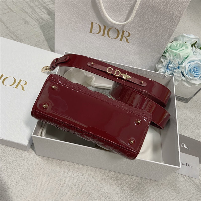 SMALL LADY Dior MY ABCDior BAG Patent Cannage Calfskin High