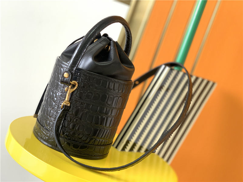 YSL Bucket Bag IN Crocodile High