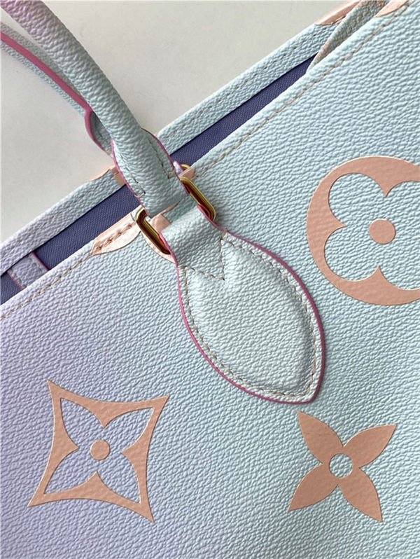 Louis Vuitton ONTHEGO GM Monogram coated canvas Sunrise Pastel M46076 High