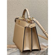 PEEKABOO ISEEU EAST-WEST leather bag Beige High