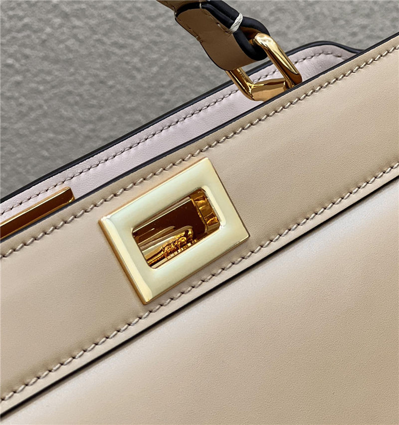 PEEKABOO ISEEU EAST-WEST leather bag Beige High