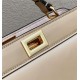 PEEKABOO ISEEU EAST-WEST leather bag Beige High