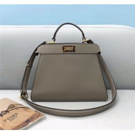 PEEKABOO ISEEU SMALL leather bag Grey High