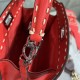 PEEKABOO ICONIC MINI grainy leather Selleria bag Red High