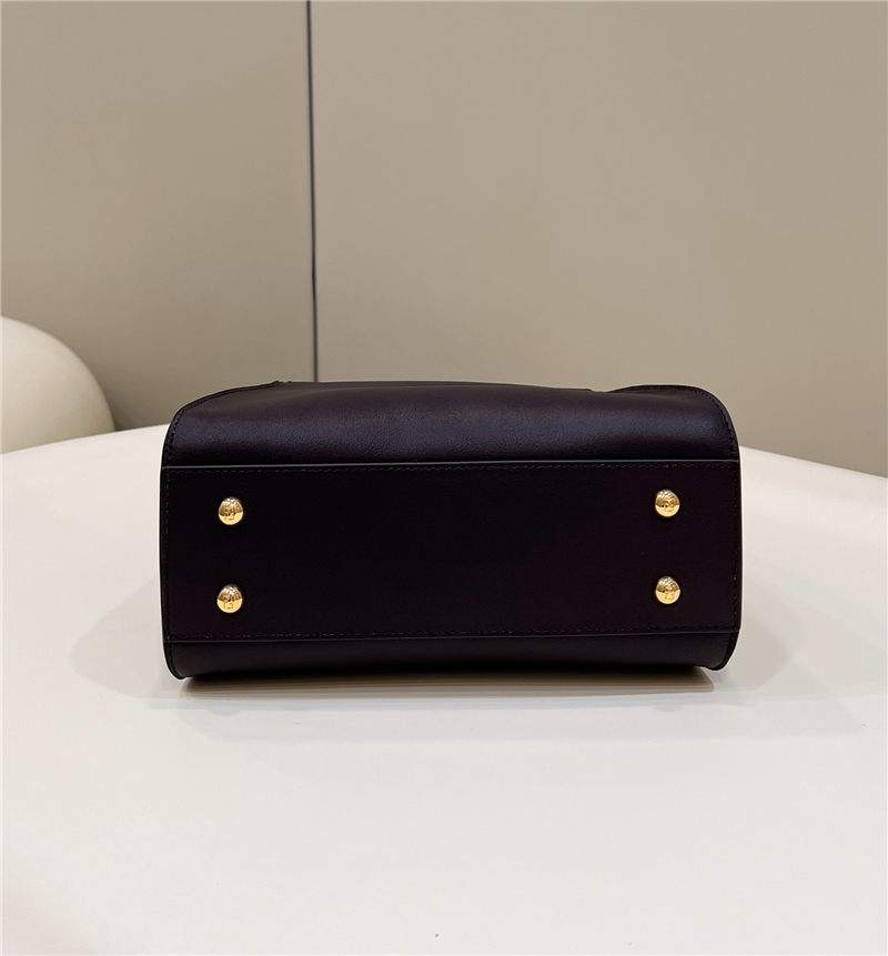 PEEKABOO ICONIC MINI leather bag Black FF Suede Inside High