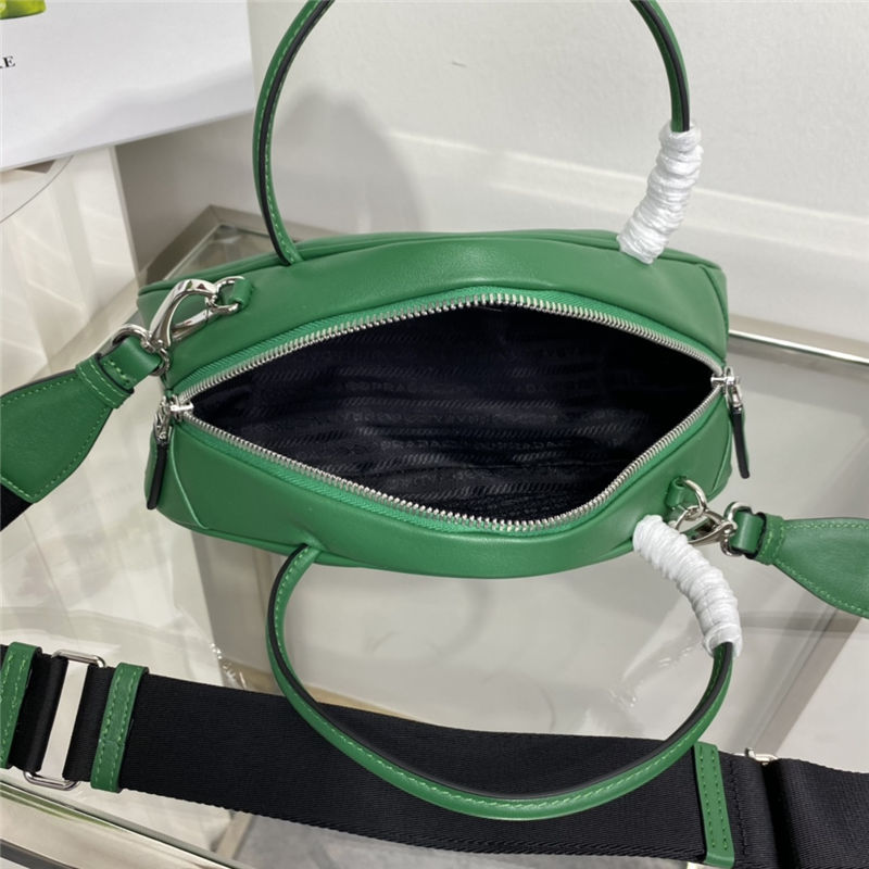 Prada Leather Prada Triangle bag 1BB082 Green High