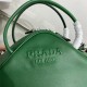 Prada Leather Prada Triangle bag 1BB082 Green High