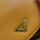 Prada Leather Prada Triangle bag 1BB082 Yellow High