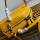 Prada Leather Prada Triangle bag 1BB082 Yellow High