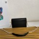 Prada Saffiano leather shoulder bag 1bd318 Black High