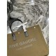 RIVE GAUCHE TOTE BAG IN LINEN AND LEATHER High