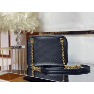 LE MAILLON SMALL CHAIN BAG IN QUILTED LAMBSKIN Black High