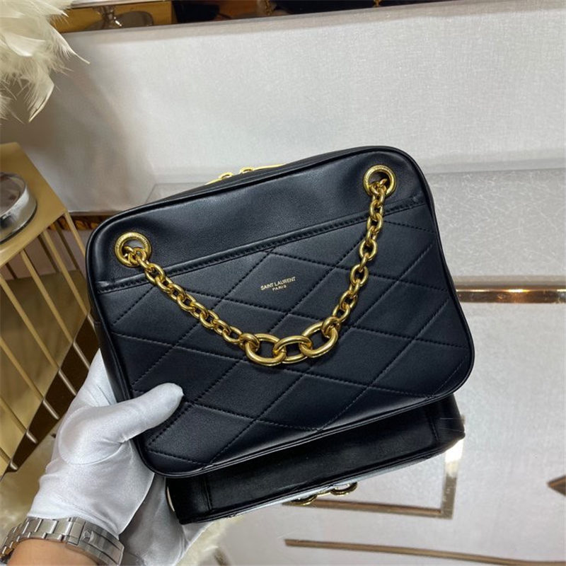 LE MAILLON SMALL CHAIN BAG IN QUILTED LAMBSKIN Black High