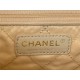 Chanel 22 SMALL HANDBAG Shiny Calfskin & Gold-Tone Metal AS3260 White High