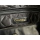 Chanel 22 SMALL HANDBAG Shiny Calfskin & Gold-Tone Metal AS3260 Black High