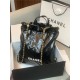 Chanel 22 BACKPACK Shiny Calfskin & Gold-Tone Metal AS3313 Black High