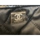 Chanel 22 BACKPACK Shiny Calfskin & Gold-Tone Metal AS3313 Black High