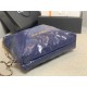 Chanel 22 BACKPACK Shiny Calfskin & Gold-Tone Metal AS3313 Navy High