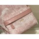 Dior MINI BACKPACK Cotton Canvas with Ivory Toile de Jouy Print Pale Pink High