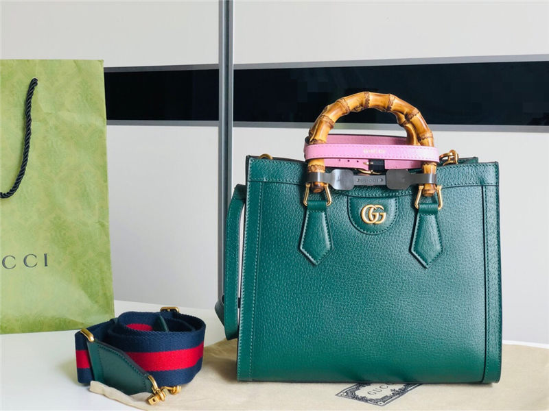 Gucci Diana small tote bag 702721 Green High