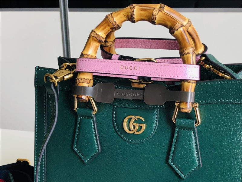 Gucci Diana small tote bag 702721 Green High