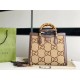 Gucci Diana jumbo GG medium tote bag 655658 Camel and ebony jumbo GG canvas High