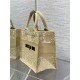 SMALL Dior BOOK TOTE D-Lace Embroidery with Macramé Effect High