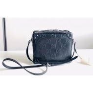 GG Embossed Square Shoulder bag Trunk 626363 Black High