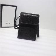 GG embossed mini bag 625571 Black High