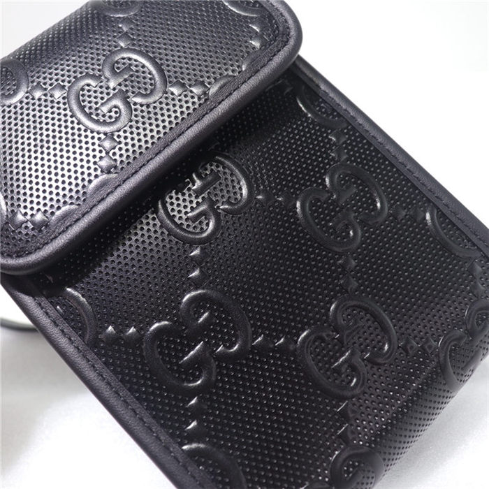 GG embossed mini bag 625571 Black High