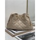 DIOR AMMI MEDIUM BAG Supple Macrocannage Lambskin Sand Pink High