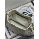 DIOR AMMI MEDIUM BAG Supple Macrocannage Lambskin White High