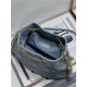 DIOR AMMI MEDIUM BAG Supple Macrocannage Lambskin Blue High