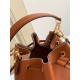 Louis Vuitton LOCKME BUCKET BAG Grained calf leather M57688 High