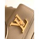 Louis Vuitton LOCKME BUCKET BAG Grained calf leather M57689 High