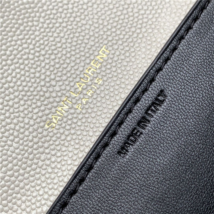 UPTOWN CHAIN WALLET IN GRAIN DE POUDRE EMBOSSED LEATHER High