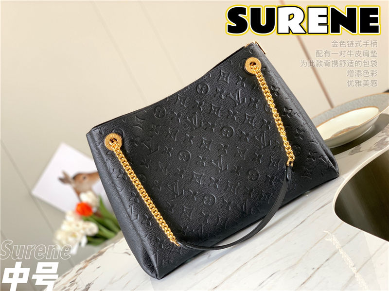 Louis Vuitton Surene MM Monogram Empreinte M43748 Black High