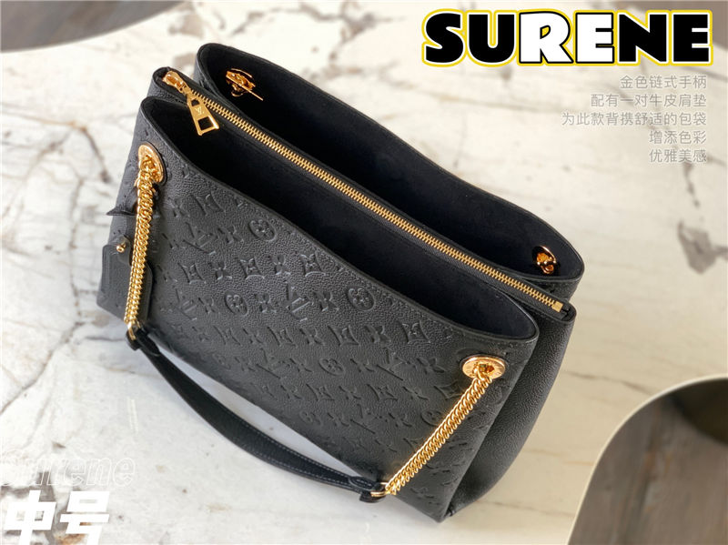 Louis Vuitton Surene MM Monogram Empreinte M43748 Black High