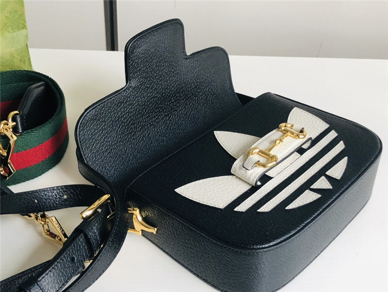 Adidas x Gucci Horsebit 1955 mini bag 658574 Black High