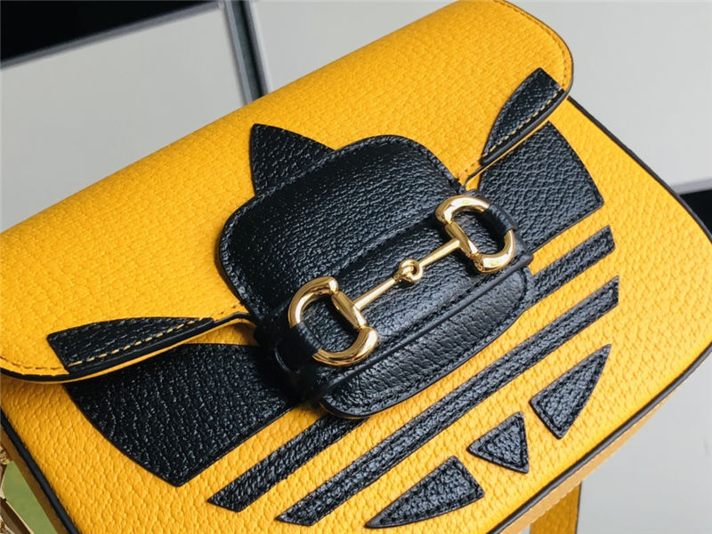 Adidas x Gucci Horsebit 1955 mini bag 658574 Yellow High