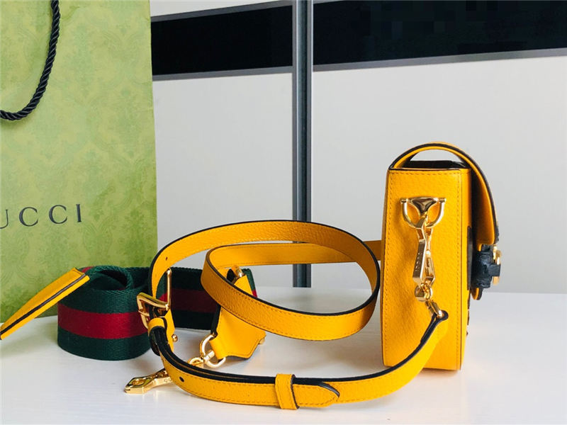 Adidas x Gucci Horsebit 1955 mini bag 658574 Yellow High