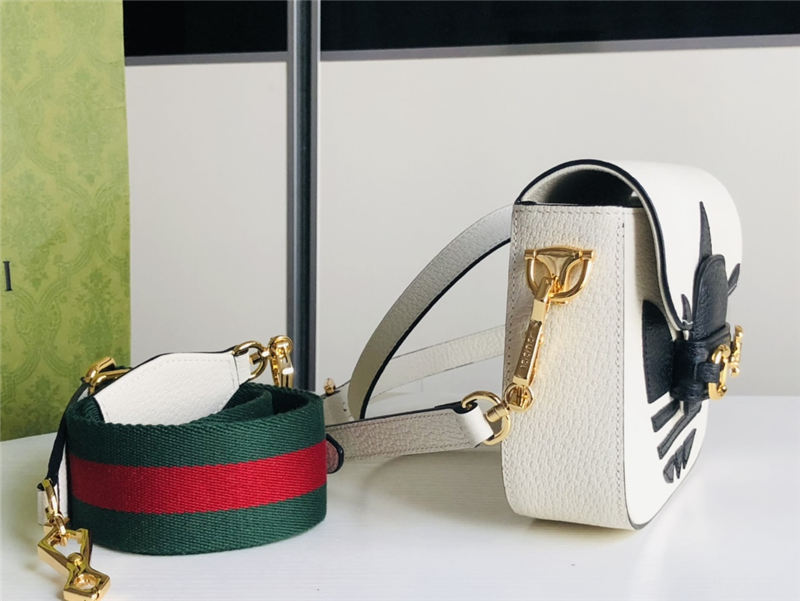 Adidas x Gucci Horsebit 1955 mini bag 658574 White High