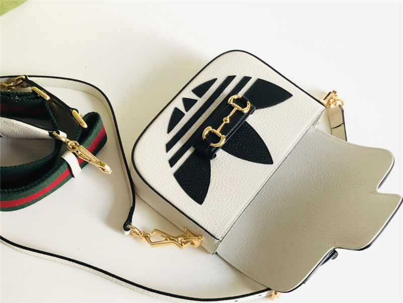 Adidas x Gucci Horsebit 1955 mini bag 658574 White High