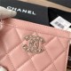 Chanel CARD HOLDER Grained Calfskin & Gold-Tone Metal AP2737 High