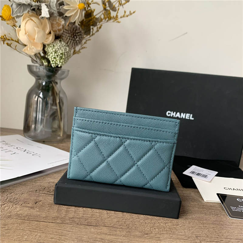 Chanel CARD HOLDER Grained Calfskin & Gold-Tone Metal AP2737 High