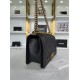 BOY Chanel HANDBAG Grained Calfskin Black Anti-Gold Metal High