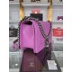 BOY Chanel HANDBAG Grained Calfskin Purple Anti-Silver Metal High