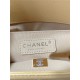 BOY Chanel HANDBAG Grained Calfskin Yellow Gold Metal High